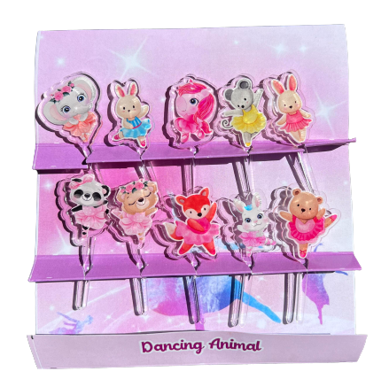 Dancing Animals Acrylic Food Picks