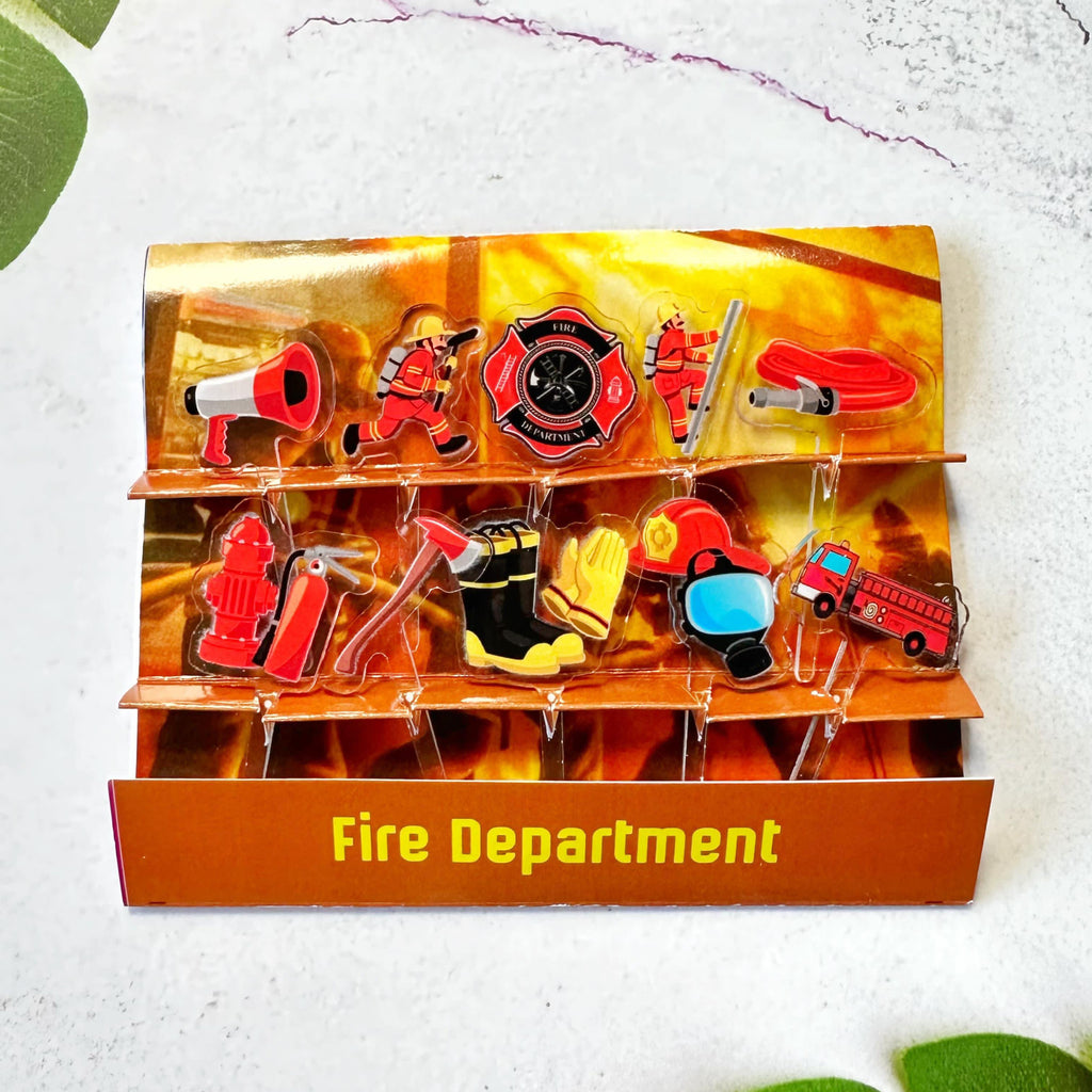 Fire Fighter Acrylic Food Picks