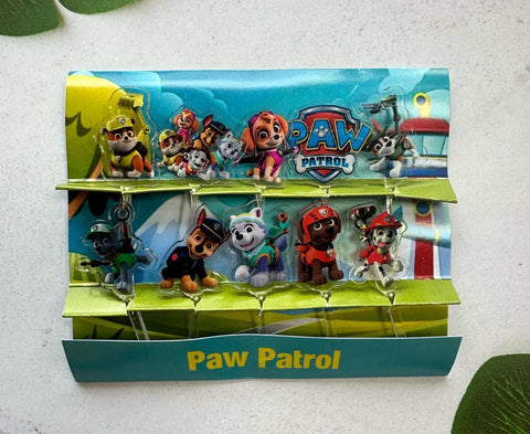 Paw Patrol Acrylic Food Picks