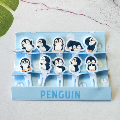 Penguin Acrylic Food Pick