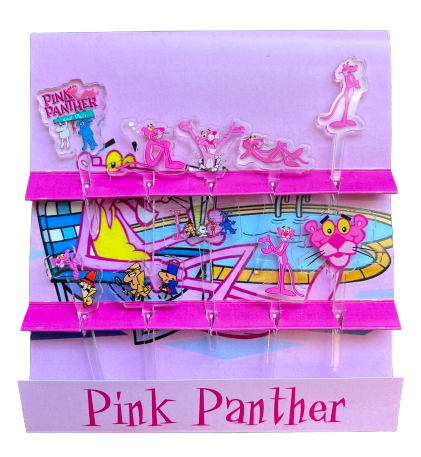 Pink Panther Acrylic Food Picks