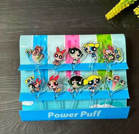 Powerpuff Girls Acrylic Food Picks