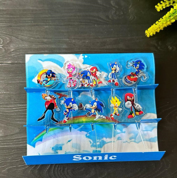 Sonic The Hedgehog Acrylic Food Picks