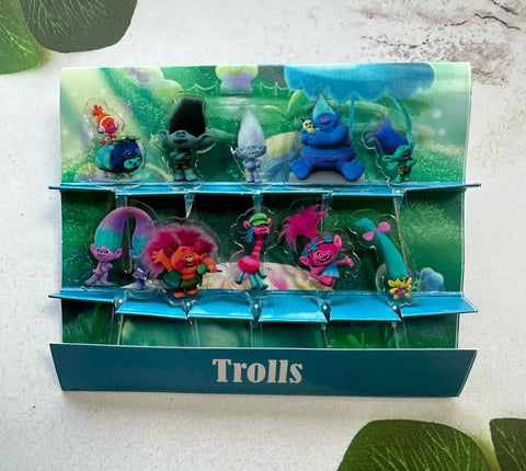 Trolls Acrylic Food Picks