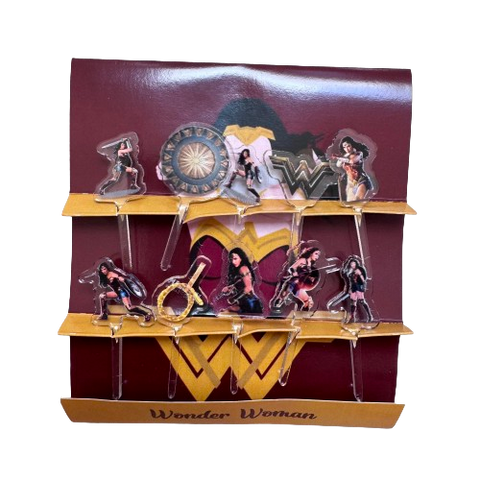 Wonder Woman Acrylic Food Picks