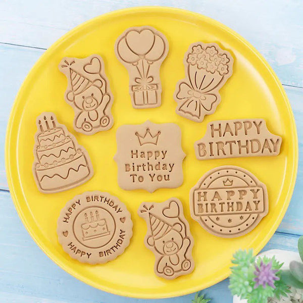 Happy Birthday Cutter & Stamp Set